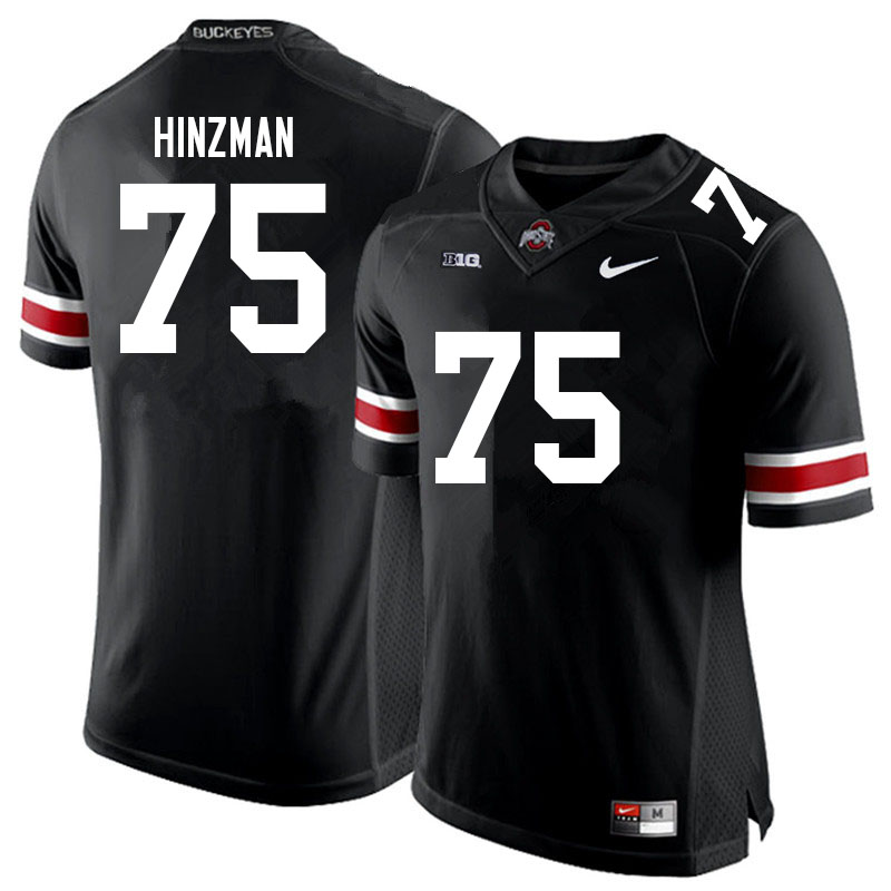 Men #75 Carson Hinzman Ohio State Buckeyes College Football Jerseys Sale-Black